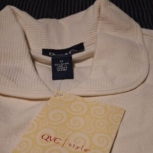Denim&Co Womens Cream Sweater